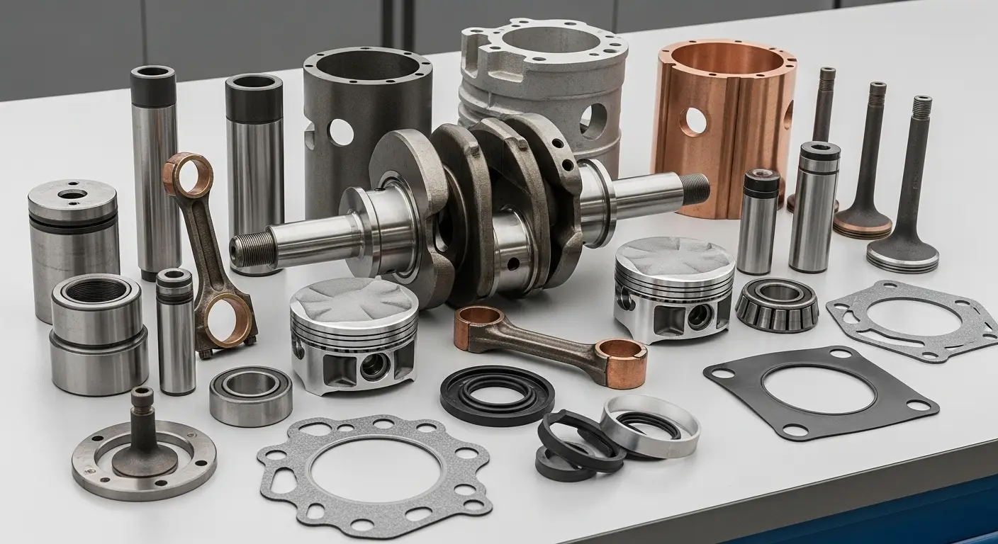 จำหน่าย อะไหล่และวาล์วคอมเพรสเซอร์ แท้ครบชุด (Danfoss, Hp-Valves) ทั้ง Expansion Valve, Sight Glass และ Filter Drier มั่นใจในคุณภาพมาตรฐานสากล เพื่อระบบทำความเย็นที่เสถียรและทนทาน